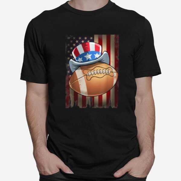 Football 4Th Of July T-Shirt