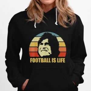 Football Is Life Football And Soccer Vintage Retro Hoodie