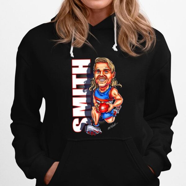 Football Player Bailey Smith Cartoon Western Bulldogs Hoodie