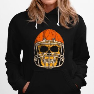 Football Player Skull Trick Or Treat Halloween Hoodie