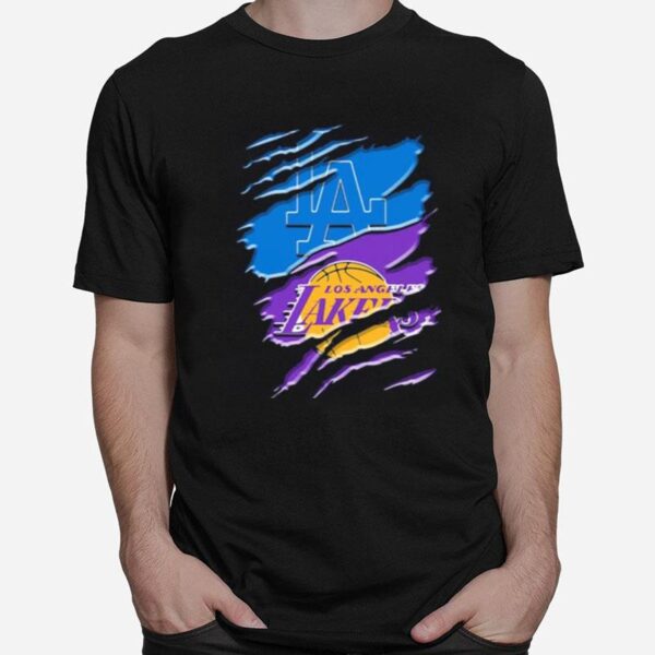 Football Team Los Angeles And Lakers T-Shirt