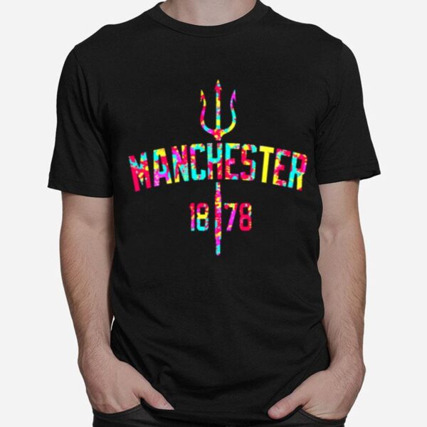 Football Team Manchester United Colorful T-Shirt