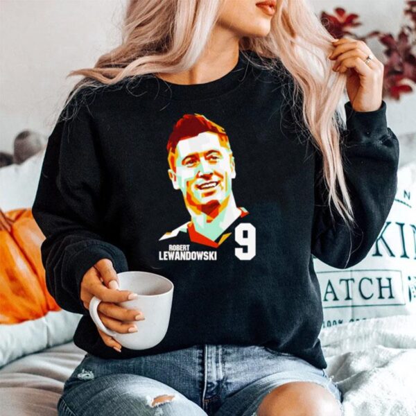 Footballer Robert Lewandowski Art 9 Sweater