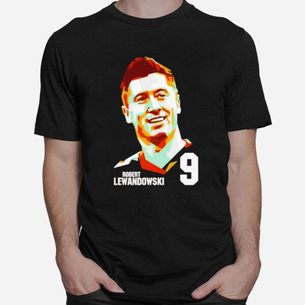 Footballer Robert Lewandowski Art 9 T-Shirt