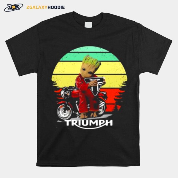 Groot Hug Triumph Motor Logo Vintage T-Shirt
