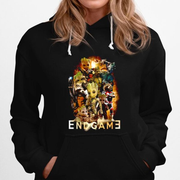 Groot Marvel Avengers Endgame Collage Hoodie