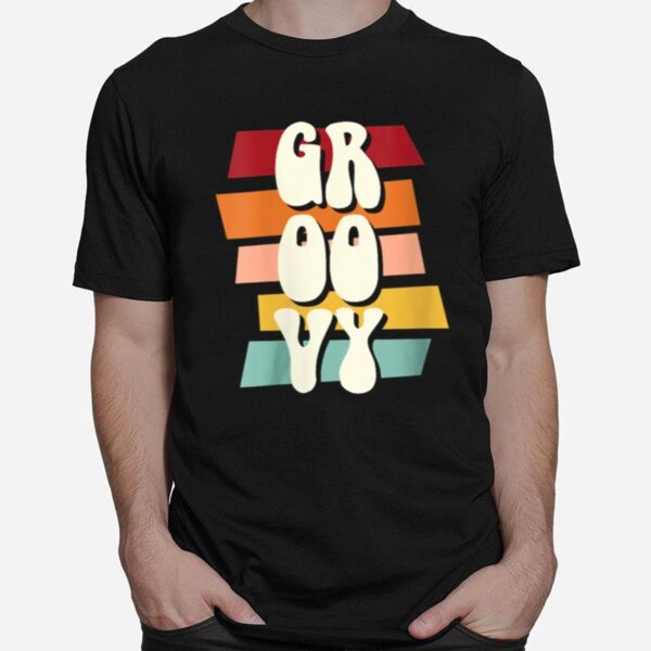 Groovy Cool 60S 70S Hippy Slang Phrase Novelty T-Shirt