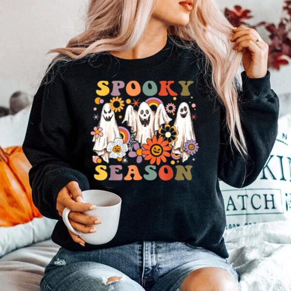 Groovy Ghosts Spooky Season Sweater