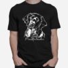 Groser Munsterlander Hund Hunderasse Hundeportrait Langarmshirt T-Shirt