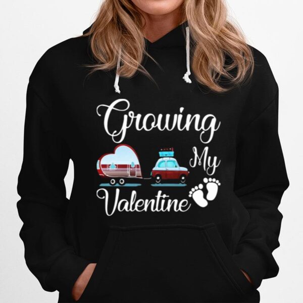 Growing My Valentine Ambulance Heart Foot Hoodie