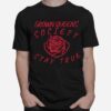 Grown Queens Society Stay True Red Rose T-Shirt