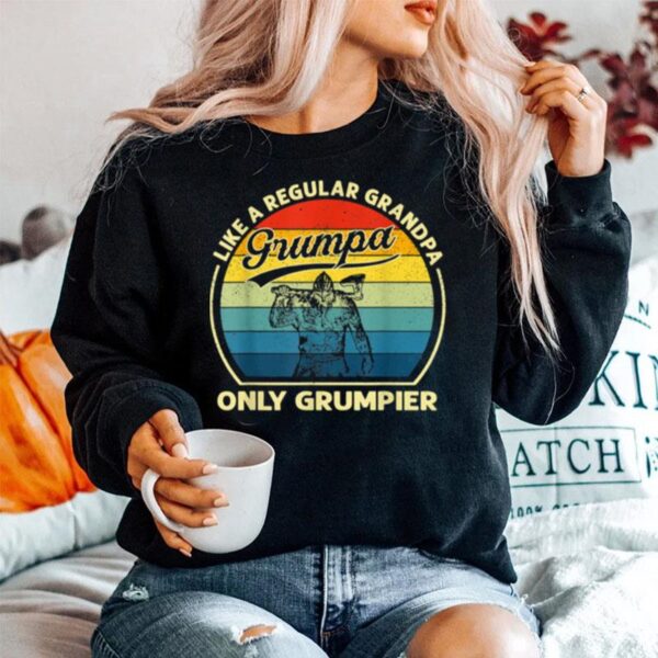 Grumpa Like A Regular Grandpa Only Grumpier Viking Sweater