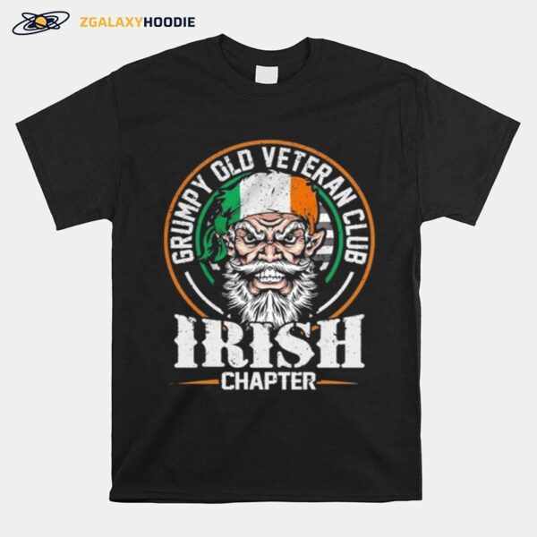 Grumpy Old Veteran Club Irish St Patricks Day T-Shirt