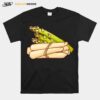 Gruner Weisser Spargel Gemuse Vegetarier Veganer Niedlich T-Shirt