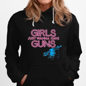 Grunt Style Womens Girls Just Wanna Have Guns Hoodie