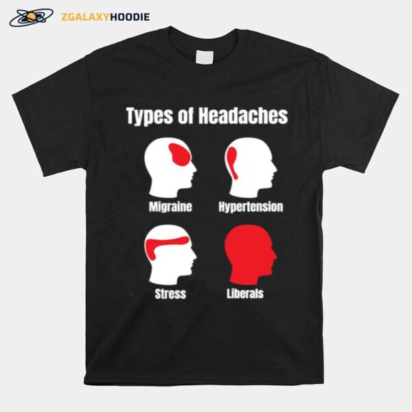 Headache Meme Red Area Liberals T-Shirt