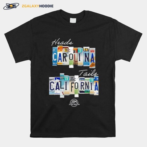 Heads Carolina Tails California 2022 T-Shirt