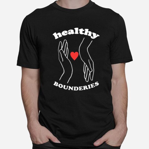 Healthy Boundaries Hand Heart T-Shirt