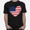 Heart American Patriotic Armed Forces Usa Flag Memorial Day T B09Zp36Vmg T-Shirt