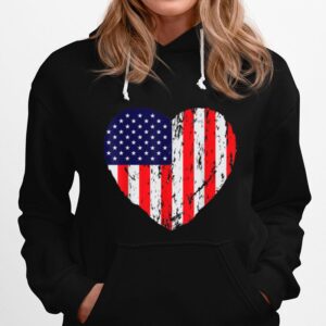 Heart American Patriotic Armed Forces Usa Flag Memorial Day T B09Zpc86X1 Hoodie