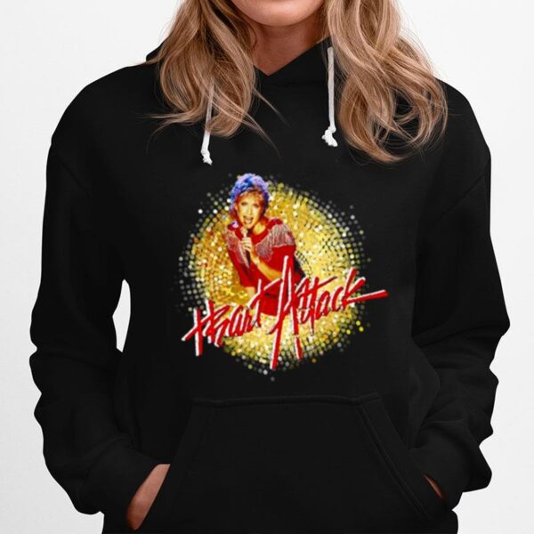 Heart Attack 80S Music Graphic Olivia Newton John Hoodie