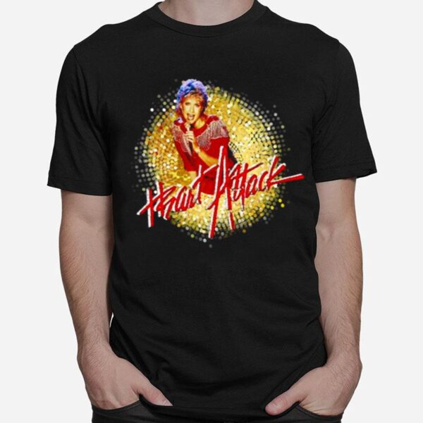 Heart Attack 80S Music Graphic Olivia Newton John T-Shirt