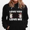 Heart Cat Love Romantic Couple Kitten Hoodie