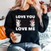 Heart Cat Love Romantic Couple Kitten Sweater