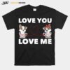 Heart Cat Love Romantic Couple Kitten T-Shirt