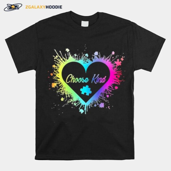 Heart Choose Kind Autism T-Shirt