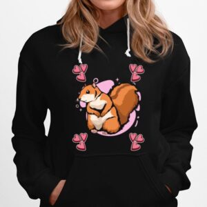 Heart Design Squirrel Hoodie