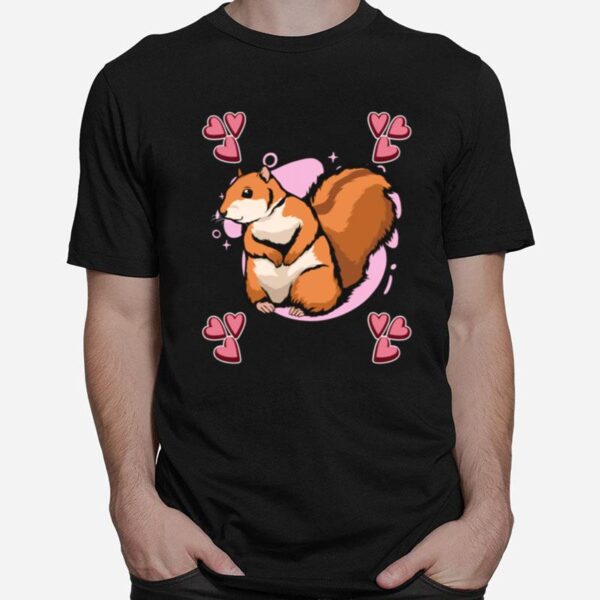 Heart Design Squirrel T-Shirt