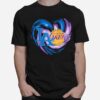 Heart Dodgers And Lakers For Life Football T-Shirt