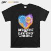 Heart Fire Dodgers And Lakers For Life Football T-Shirt