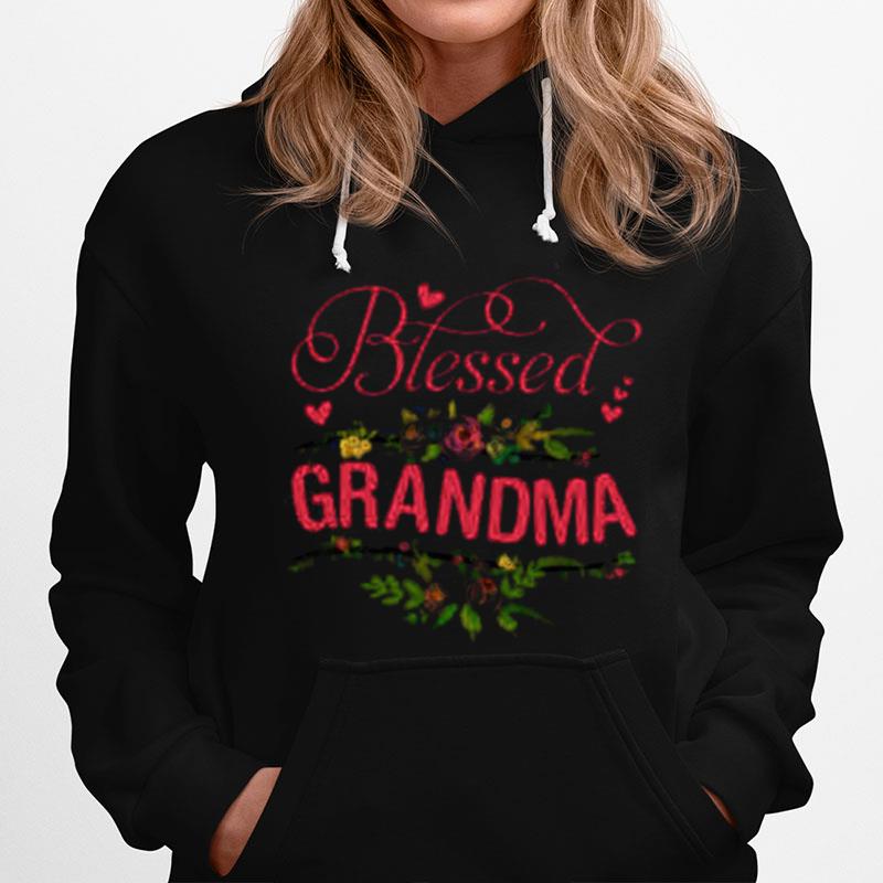 Heart Floral Blessed Grandma Hoodie