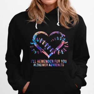 Heart Ill Remember For You Alzheimer Awareness Hoodie