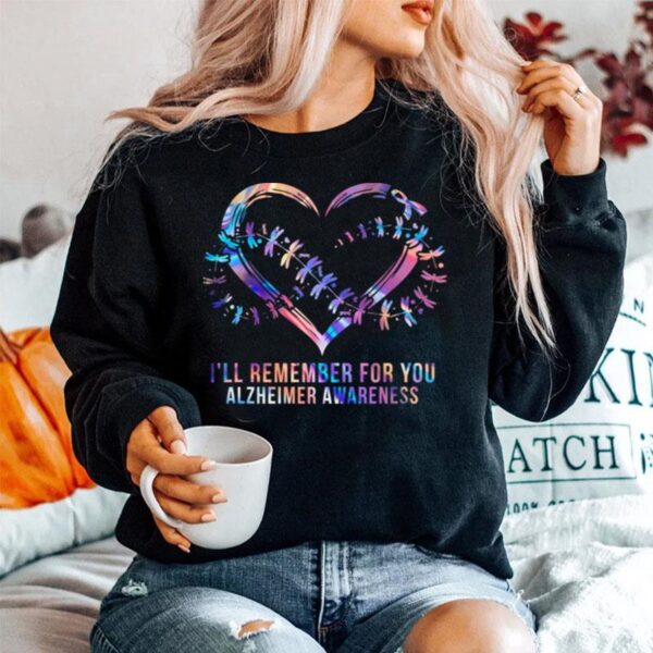 Heart Ill Remember For You Alzheimer Awareness Sweater