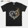 Heart Las Vegas Raiders And Annaheim Ducks T-Shirt