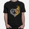 Heart Las Vegas Raiders And Los Angeles Lakers T-Shirt