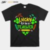 Heart Lucky To Be A Teacher T-Shirt