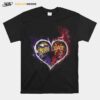 Heart Minnesota Vikings And Iowa State Cyclones T-Shirt