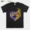 Heart Minnesota Vikings And Los Angeles Lakers T-Shirt