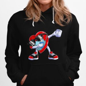 Heart Wearing Mask Hoodie