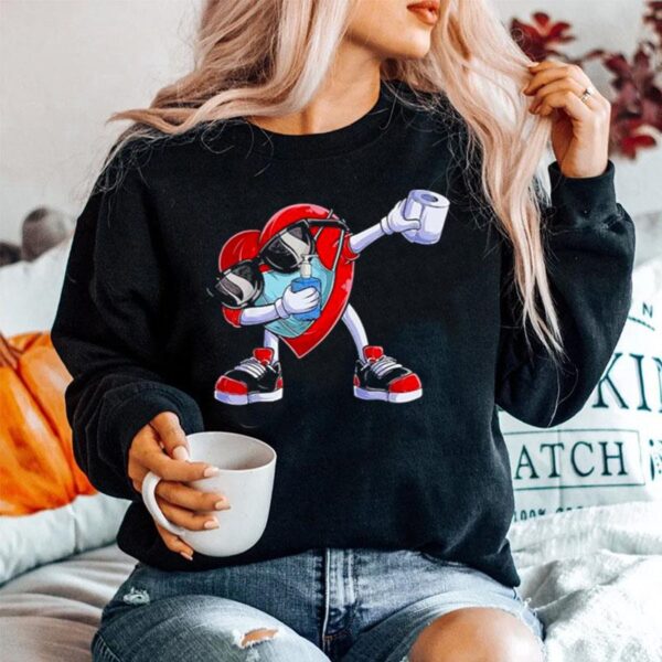 Heart Wearing Mask Sweater