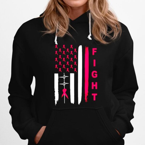 Heartbeat Fight Breast Cancer Hoodie