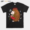 Hedgehog Playing Bagpipe For Bagpiper T-Shirt