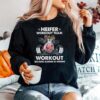 Heifer Workout Team Workout Because Murder Is Wrong Cow Gymer Sweater