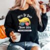 Hell Be Back Trumo 2024 Take America Back Hair And Glass American Flag Sweater