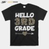 Hello 3Rd Grade Leopard Print Third Grade Teacher Kids T-Shirt