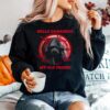 Hello Darkness My Old Friend Dog Blood Moon Sweater